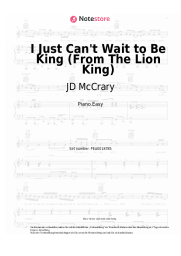 Noten, Akkorde JD McCrary, Shahadi Wright Joseph, John Oliver - I Just Can't Wait to Be King (From The Lion King)