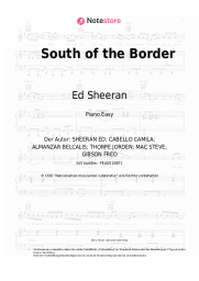 Noten, Akkorde Ed Sheeran, Camila Cabello, Cardi B - South of the Border