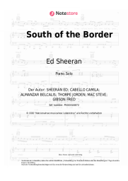 Noten, Akkorde Ed Sheeran, Camila Cabello, Cardi B - South of the Border