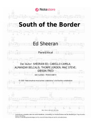 Noten, Akkorde Ed Sheeran, Camila Cabello, Cardi B - South of the Border