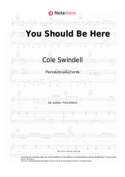 Noten, Akkorde Cole Swindell - You Should Be Here 