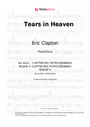 Noten, Akkorde Eric Clapton - Tears in Heaven