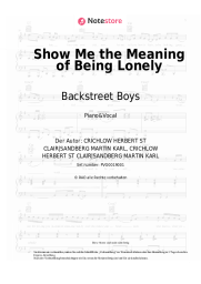 Noten, Akkorde Backstreet Boys - Show Me the Meaning of Being Lonely