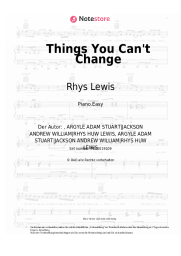 undefined Rhys Lewis - Things You Can't Change