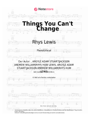 undefined Rhys Lewis - Things You Can't Change