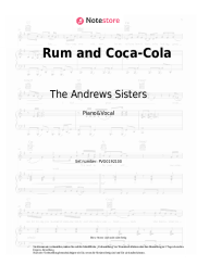 Noten, Akkorde The Andrews Sisters - Rum and Coca-Cola