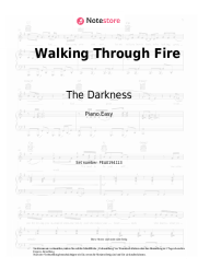 Noten, Akkorde The Darkness - Walking Through Fire