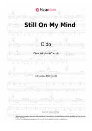 undefined Dido - Still On My Mind