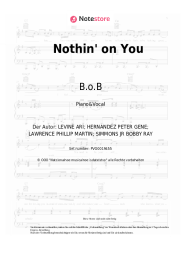 undefined B.o.B, Bruno Mars - Nothin' on You