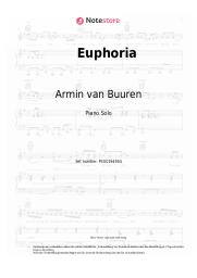 Noten, Akkorde Armin van Buuren, Norma Jean Martine, LAWRENT, Alok - Euphoria