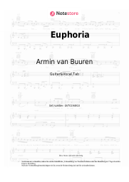 Noten, Akkorde Armin van Buuren, Norma Jean Martine, LAWRENT, Alok - Euphoria