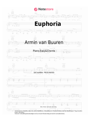 Noten, Akkorde Armin van Buuren, Norma Jean Martine, LAWRENT, Alok - Euphoria