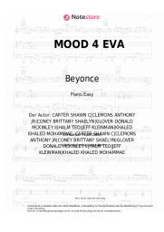 Noten, Akkorde Beyonce, Jay-Z, Childish Gambino - MOOD 4 EVA