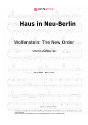 Noten, Akkorde Wolfenstein: The New Order, Mick Gordon - Haus in Neu-Berlin
