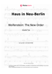 Noten, Akkorde Wolfenstein: The New Order, Mick Gordon - Haus in Neu-Berlin