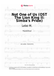 undefined Lebo M. - Not One of Us (OST The Lion King II: Simba's Pride)