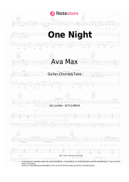 undefined Ava Max - One Night