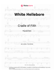 Noten, Akkorde Cradle of Filth - White Hellebore