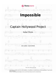 Noten, Akkorde Captain Hollywood Project - Impossible