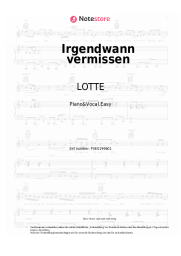 undefined LOTTE - Irgendwann vermissen