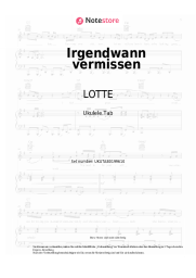 undefined LOTTE - Irgendwann vermissen