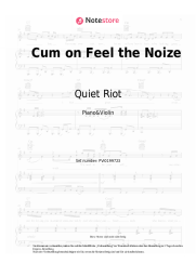 Noten, Akkorde Quiet Riot - Cum on Feel the Noize