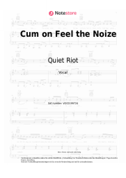 Noten, Akkorde Quiet Riot - Cum on Feel the Noize