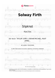 Noten, Akkorde Slipknot - Solway Firth