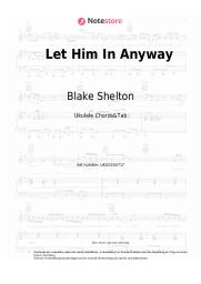 Noten, Akkorde Blake Shelton - Let Him In Anyway