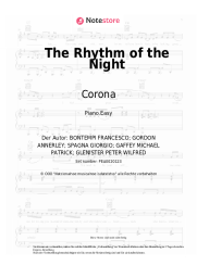 Noten, Akkorde Corona - The Rhythm of the Night