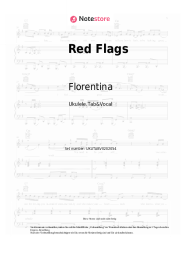 Noten, Akkorde Florentina - Red Flags