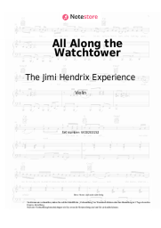 Noten, Akkorde The Jimi Hendrix Experience - All Along the Watchtower