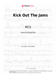 Noten, Akkorde MC5 - Kick Out The Jams