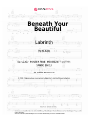 Noten, Akkorde Labrinth - Beneath Your Beautiful