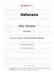 Noten, Akkorde Afric Simone - Hafanana