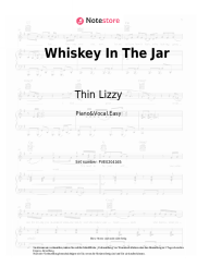 Noten, Akkorde Thin Lizzy - Whiskey In The Jar