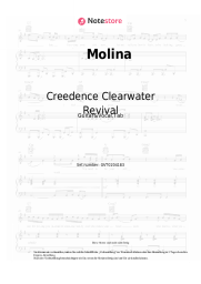 Noten, Akkorde Creedence Clearwater Revival - Molina