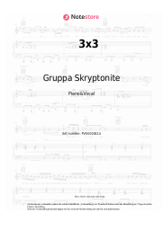 Noten, Akkorde Gruppa Skryptonite, T-Fest, 104 - 3x3