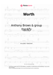 Noten, Akkorde Anthony Brown & group therAPy - Worth