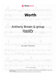 Noten, Akkorde Anthony Brown & group therAPy - Worth