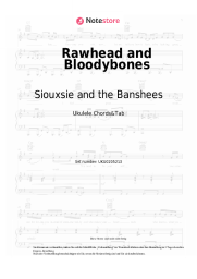 Noten, Akkorde Siouxsie and the Banshees - Rawhead and Bloodybones