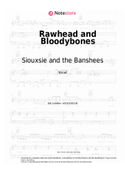 Noten, Akkorde Siouxsie and the Banshees - Rawhead and Bloodybones