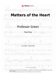 Noten, Akkorde Professor Green - Matters of the Heart