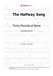 Noten, Akkorde Thirty Pounds of Bone, Philip Reeder - The Halfway Song