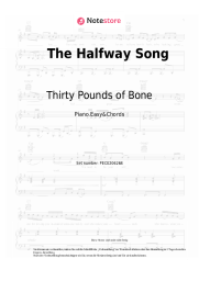 Noten, Akkorde Thirty Pounds of Bone, Philip Reeder - The Halfway Song