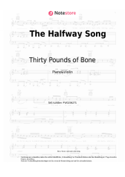 Noten, Akkorde Thirty Pounds of Bone, Philip Reeder - The Halfway Song