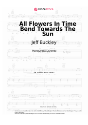 Noten, Akkorde Jeff Buckley, Elizabeth Fraser - All Flowers In Time Bend Towards The Sun