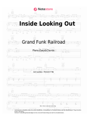 Noten, Akkorde Grand Funk Railroad - Inside Looking Out