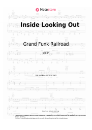 Noten, Akkorde Grand Funk Railroad - Inside Looking Out