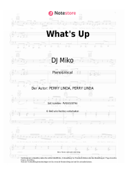 Noten, Akkorde DJ Miko - What's Up
